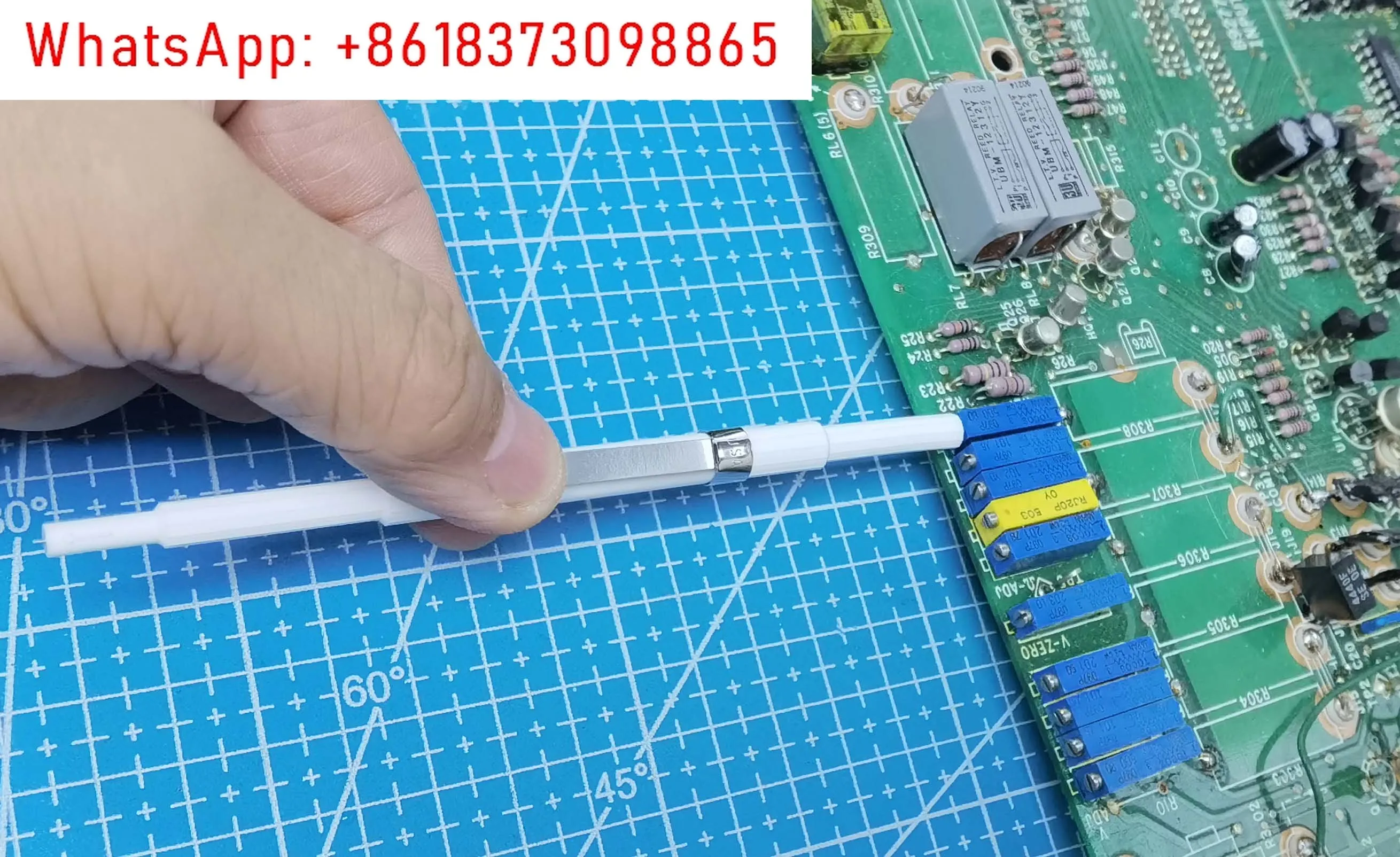 2pcs H-92-1 H91 pen shaped flat screwdriver semi variable potentiometer capacitor adjustment