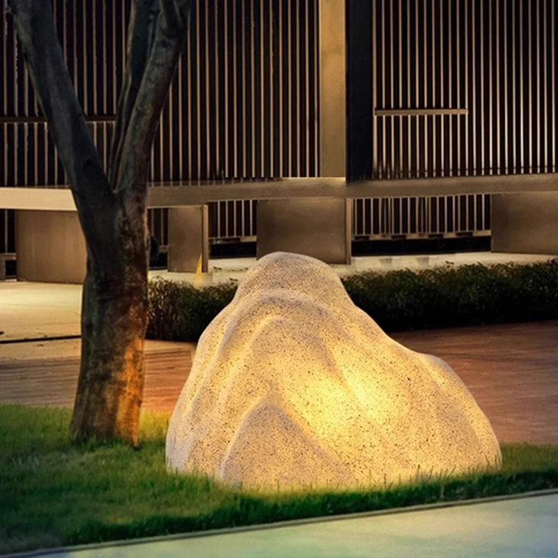 Luminous Stone Lamp Lawn Solar LED Outdoor Lighting Non solar Lamp Outdoor Garden Decoration Outdoor Garden Light