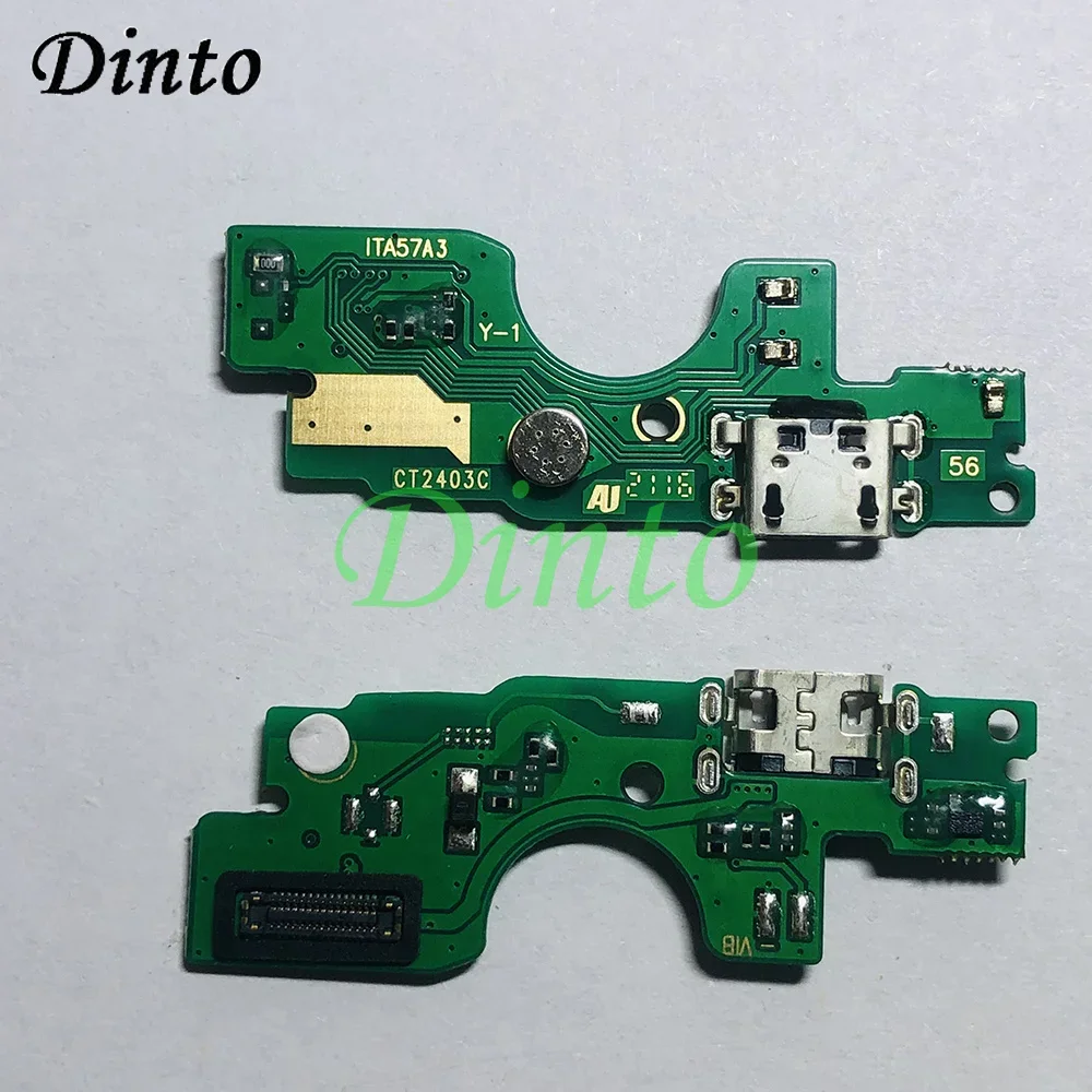USB Charging PCB Dock Plate For Tecno ITEL A57 Charger Board Connector Port Flex Cable with Microphone Tail Plug Phone Parts