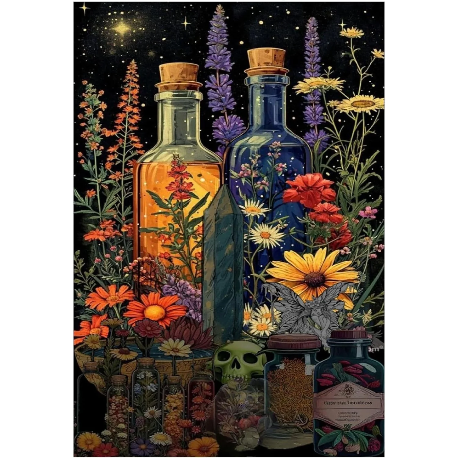 Herbal Wallpaper - 500/1000/1200/2000PCS Puzzle Magical Herbal Design Jigsaw