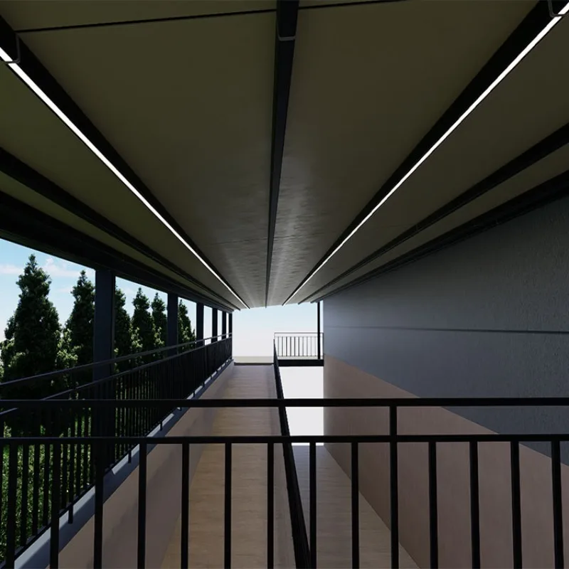 Factory custom aluminum frame modern electric sunroof shutters and glass roof awnings