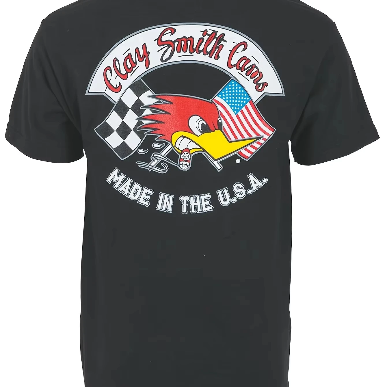 Clay Smith Cams Mr. Horsepower T-Shirt 220G Summer New Men's and Women's Retro Fashion Streetwear