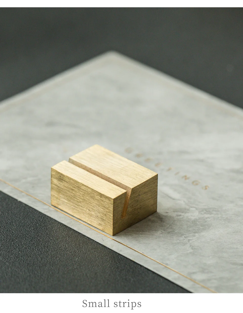Messing-Etikettenhalter Ständer Preiskartenhalter Visitenkartenhalter Namensschild-Clip Schreibtisch-Fotobase Notizhalter Bild-Postkarten-Displayblock – Detail 14