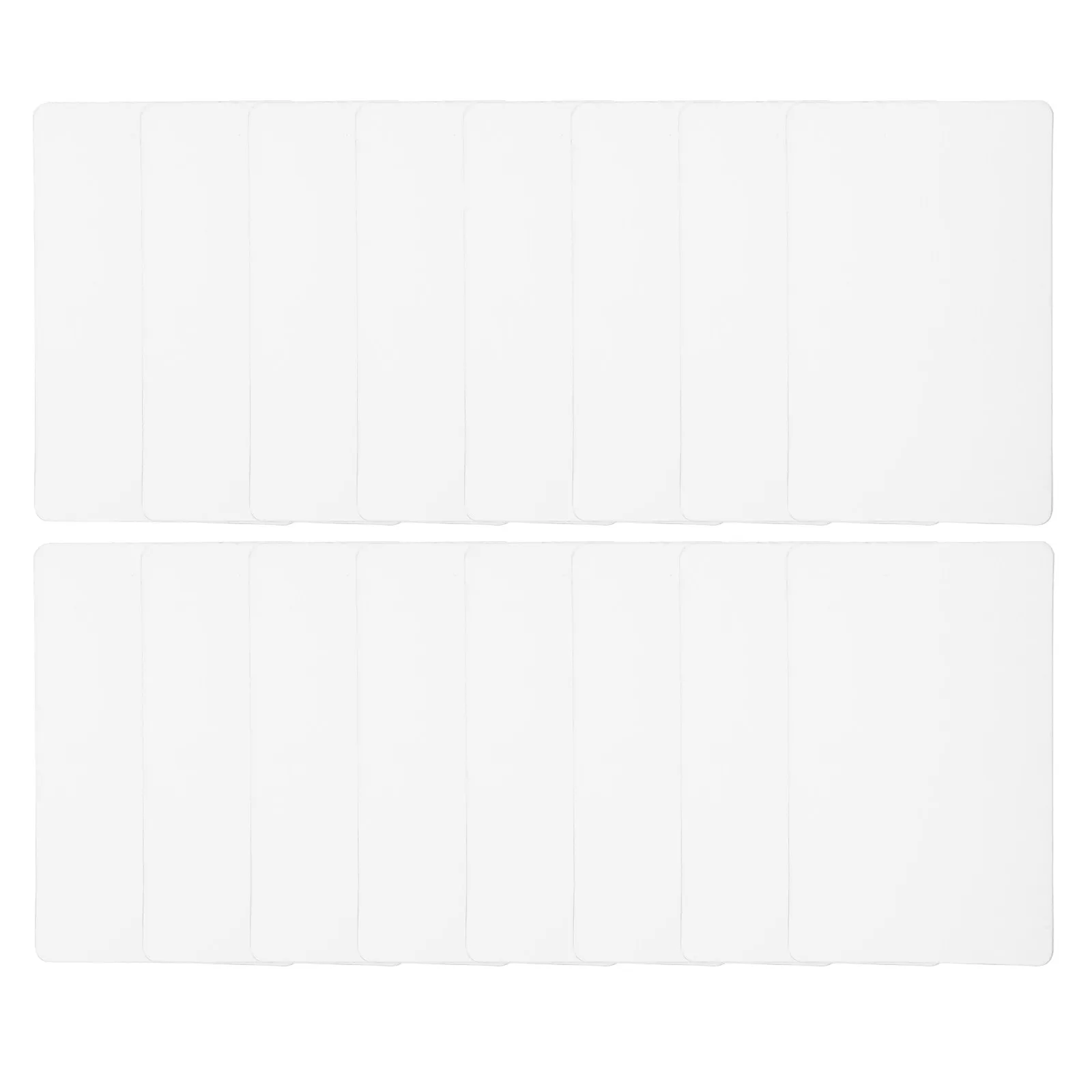 

100 шт. ПВХ-карточек для именных бирок, заготовок для росписи, пластиковых этикеток, неокрашенных двусторонних наклеек для поделок своими руками, подарочных бирок, ценников