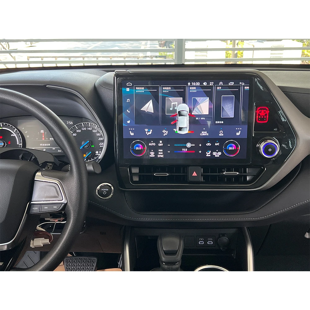 

13-дюймовая автомагнитола Android 13 для Toyota Crown Kluger 2022-2024: интеллектуальная система, Carplay, GPS, мультимедийный видеоплеер