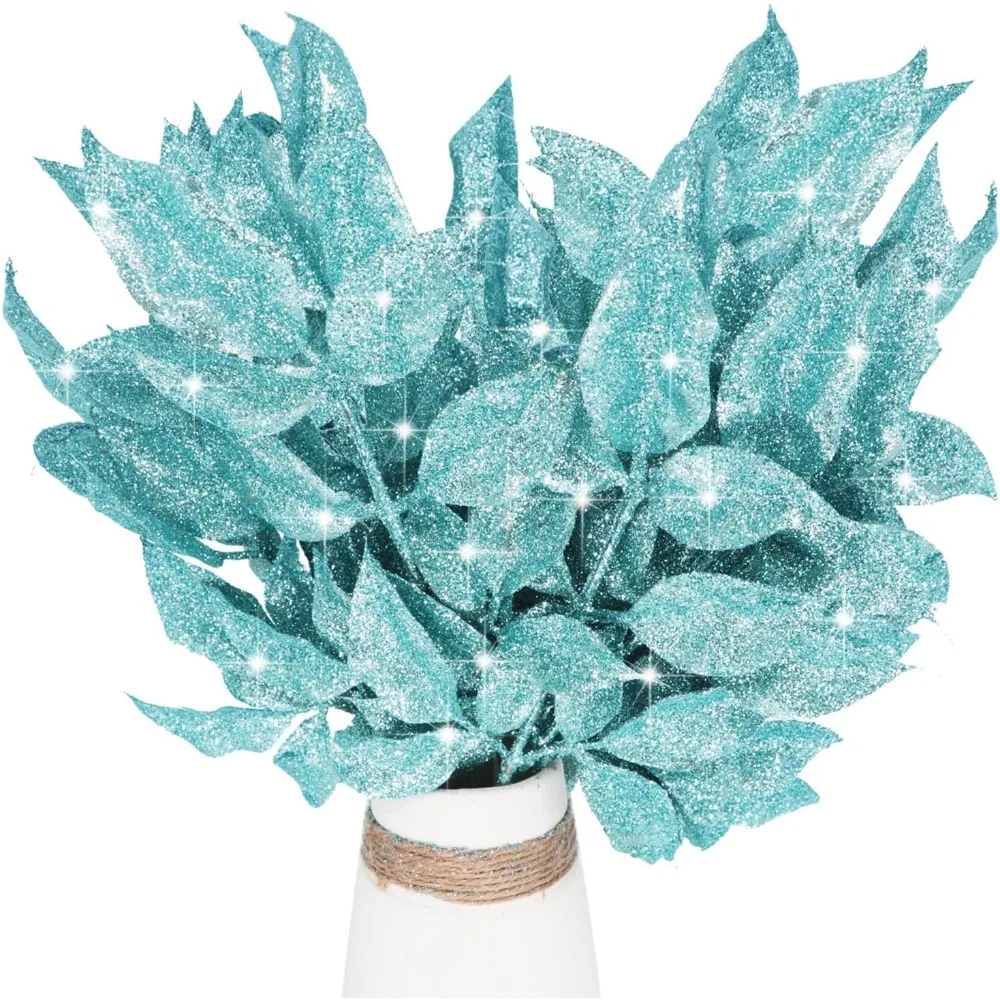 12Pcs Glitter Leaf …