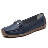 2024 New Women Shoes Flats Leather Moccasins Sneakers Woman Casual Shoes Slip-on Loafers Female Boat Shoes Big Size 44 - Image 4