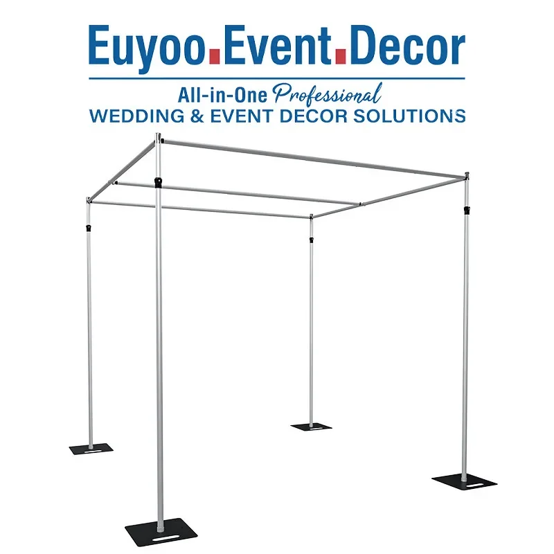 Curtain Curtain Rack Wedding Balloon Flower Gate Square Telescopic Rod Rack Hotel Gauze Background Rack