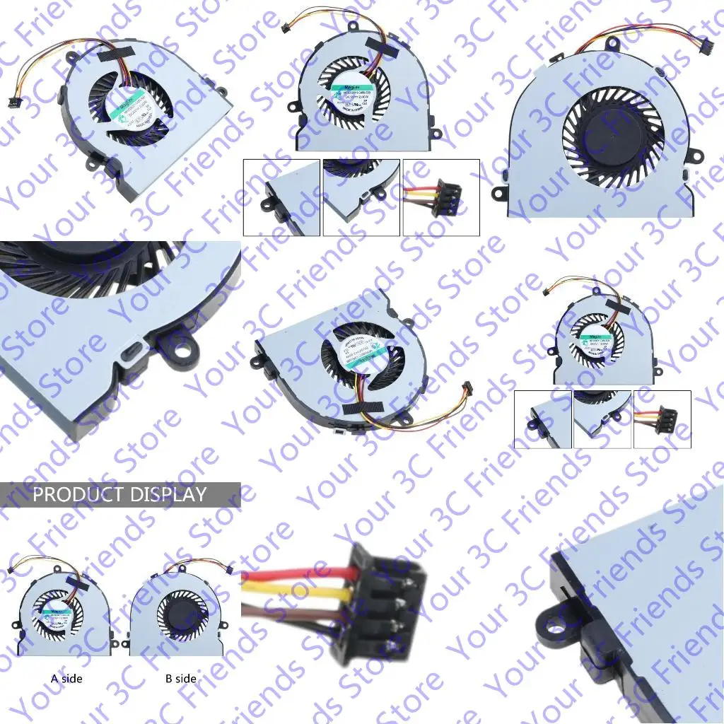 

Новый DC28000GAD0 SPS-813946-001 для 5V 0,26A 4-контактный 4-проволочный 4-проволочный вентилятор GPU для серии 15-AC