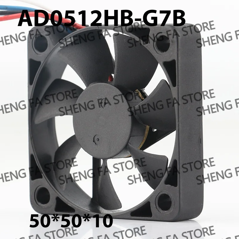 AC EC 5010 50X50X10MM 5CM 4-wire PWM speed regulation Quiet ultra-thin chassis AD0512HB-G7B ADDA 24V 48V DC12V 0.15A cooling fan