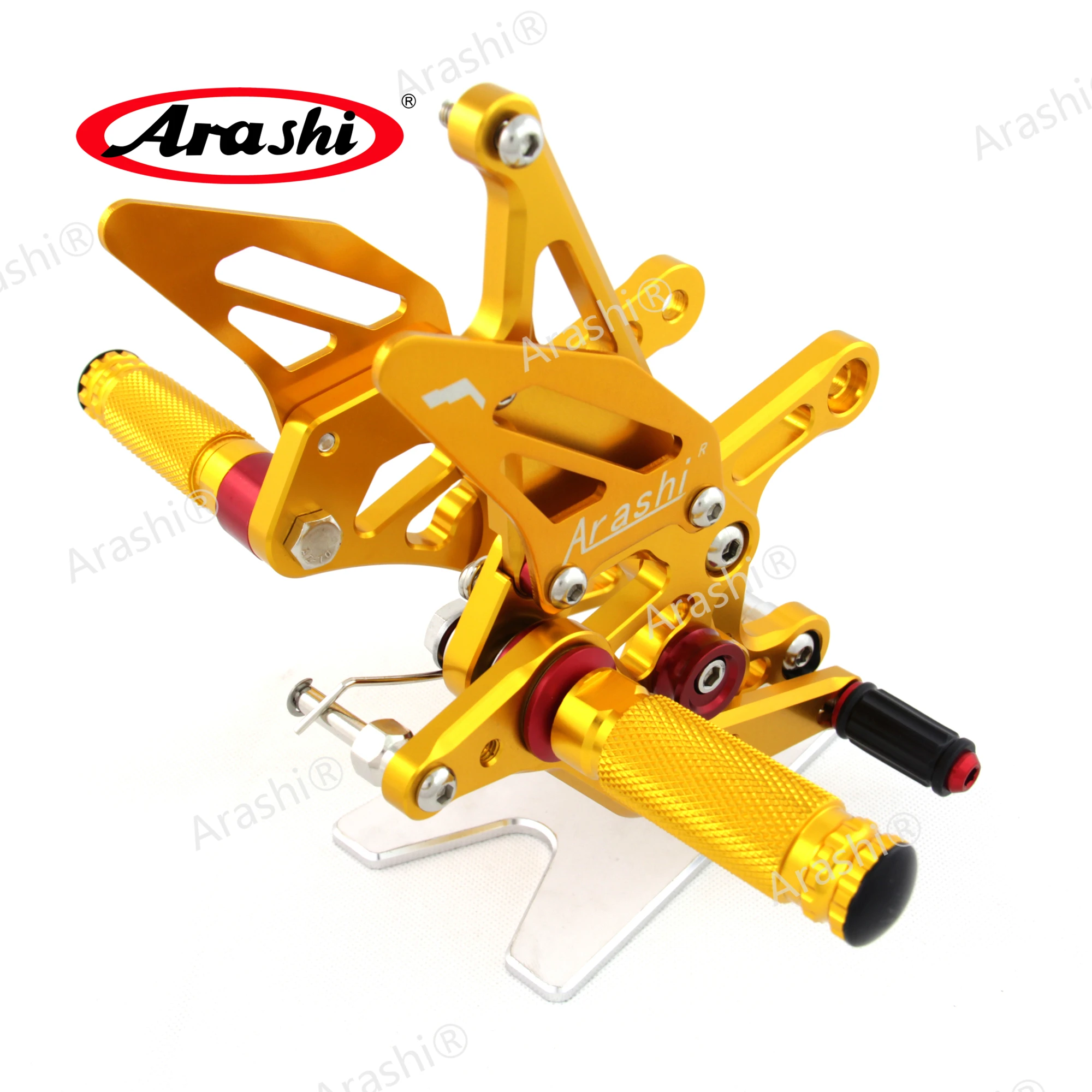 أراشي V1.0 مسند للقدمين لياماها YZF R1 1 CNC قابل للتعديل Rearsets مسند القدم YZFR1 YZF-R1 2009 2010 2011 2012 2013 2014 #2