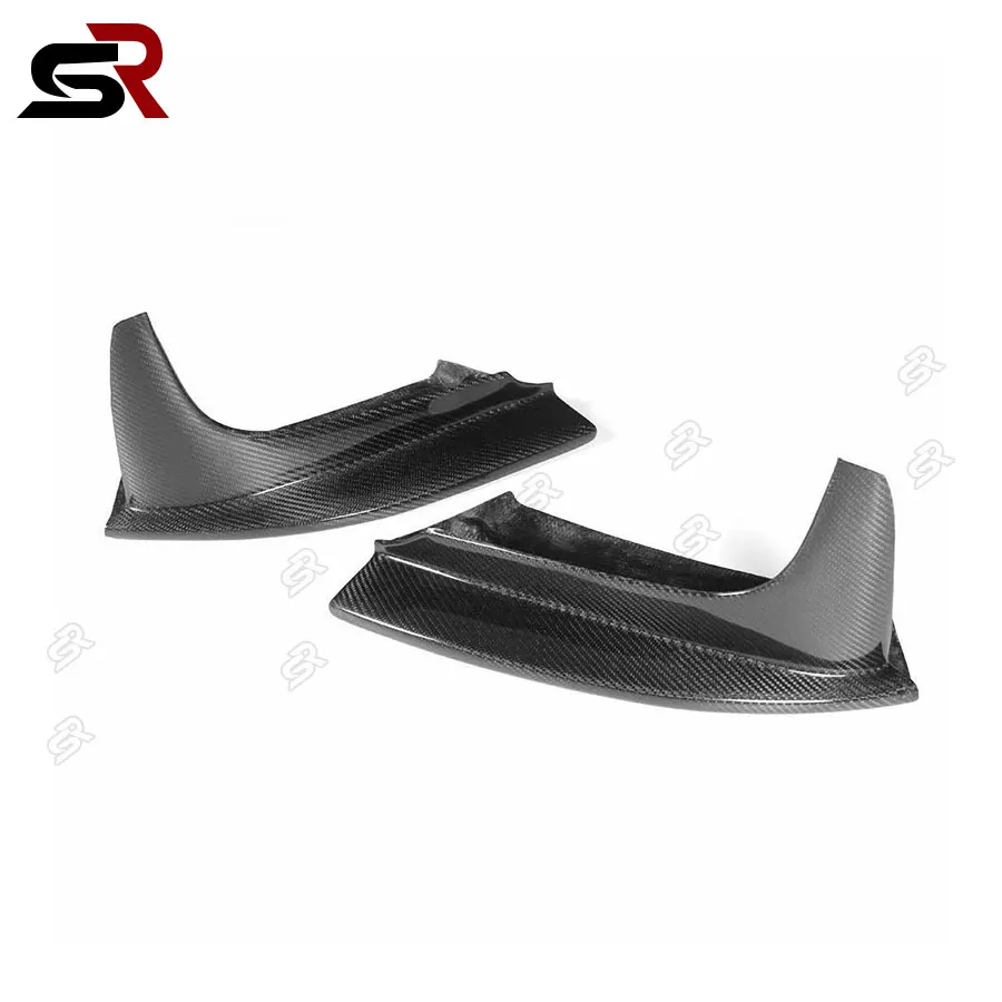 For BMW 1 Series E82 1M Coupe 2 Door Carbon Fiber Car Front Bumper Splitters Lip Diffuser Canards Flaps Apron Body kit 2011-2013