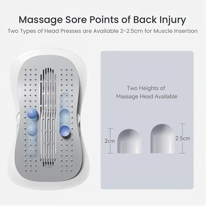 Upgrade Back Massage Lumbar Stretcher Back Cracking Device Lower and Upper Back Support Relieve Sore Muscle Points