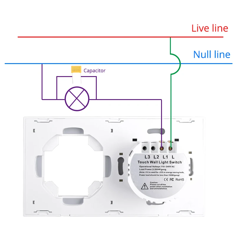 COSWALL White Glass Panel Wall Touch Sensitive Switch EU Schuko Socket USB Type-C Charger Internet Satellite TV Module DIY