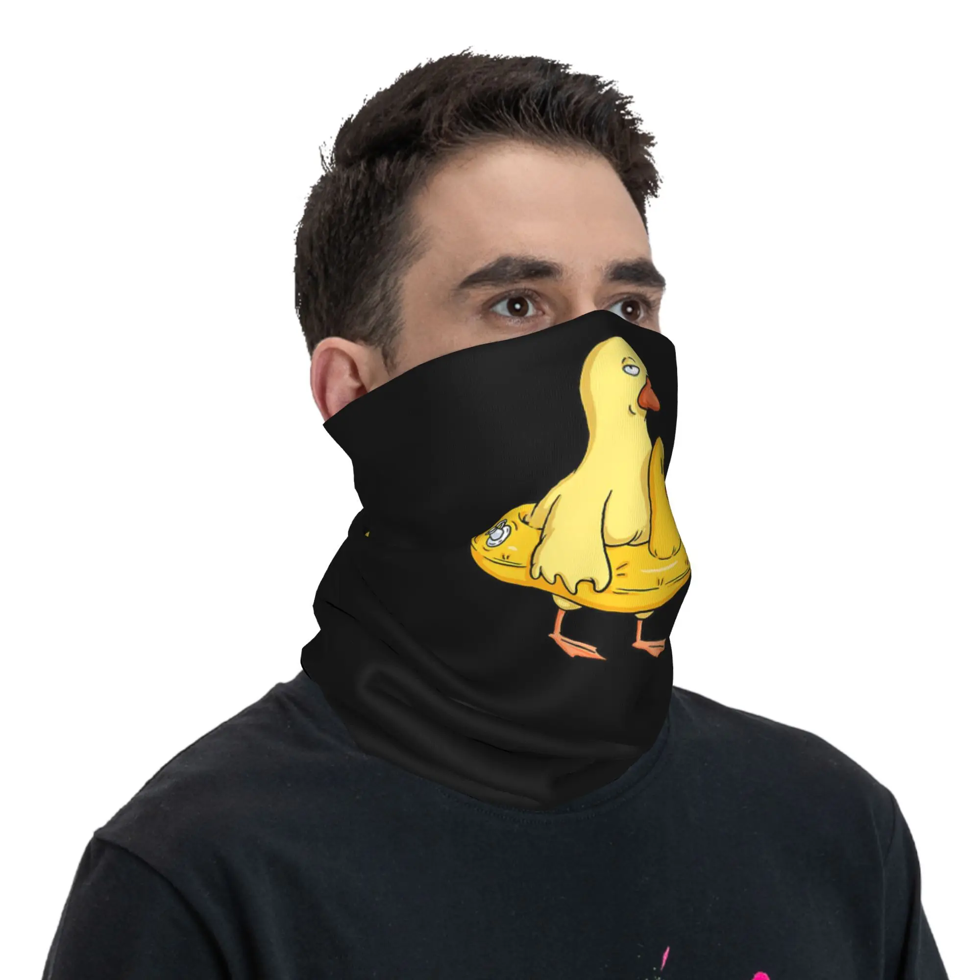 ダブルダック バンダナ ネックゲートル プリント マジック スカーフ 多用途 ヘッドバンド アウトドア スポーツ ユニセックス 大人 通気性