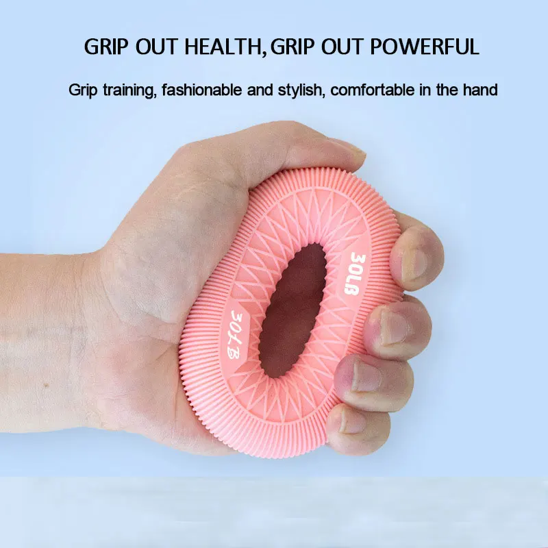 Silicone Hand Grip 30-60LB Finger Trainer Grip Ring Exercise Carpal Expander Muscle Workout Exercise Gym Fitness Strengthener