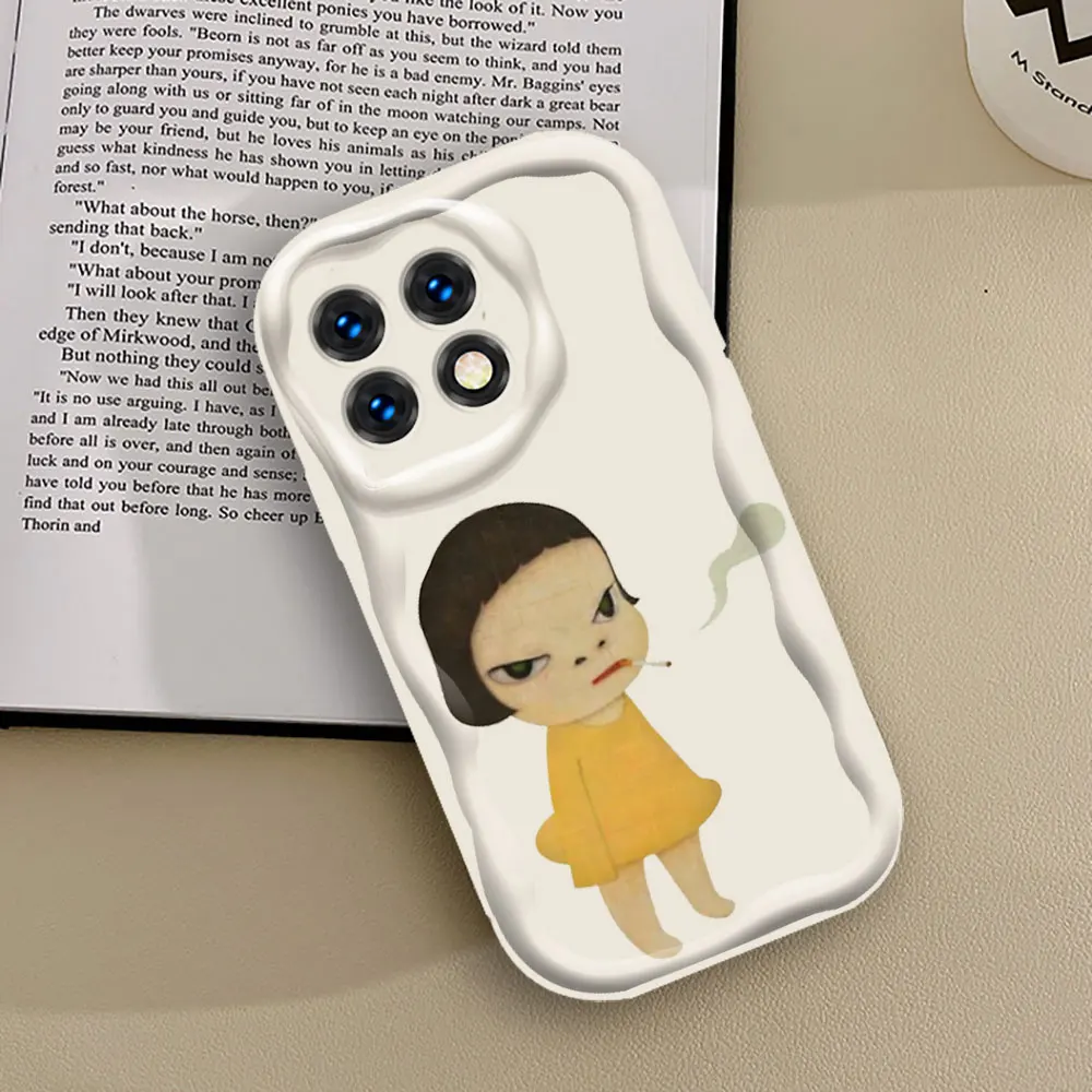 Yoshitomo Nara Art Phone Case For Infinix NOTE HOT 40 30 PRO 40I 30I 20 20I 12 9 PLAY Tecno Camon Spark 30 20 20C 3D Wave Cover