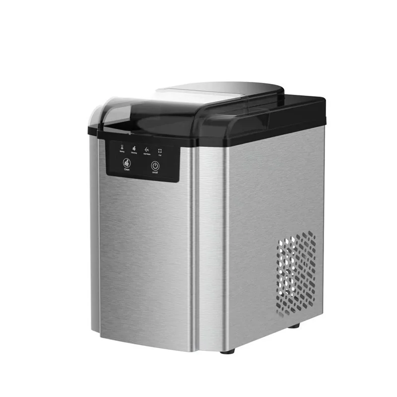 Countertop household chewing ice machine 25-33kg110V small crushed ice hard stainless steel extruded ice