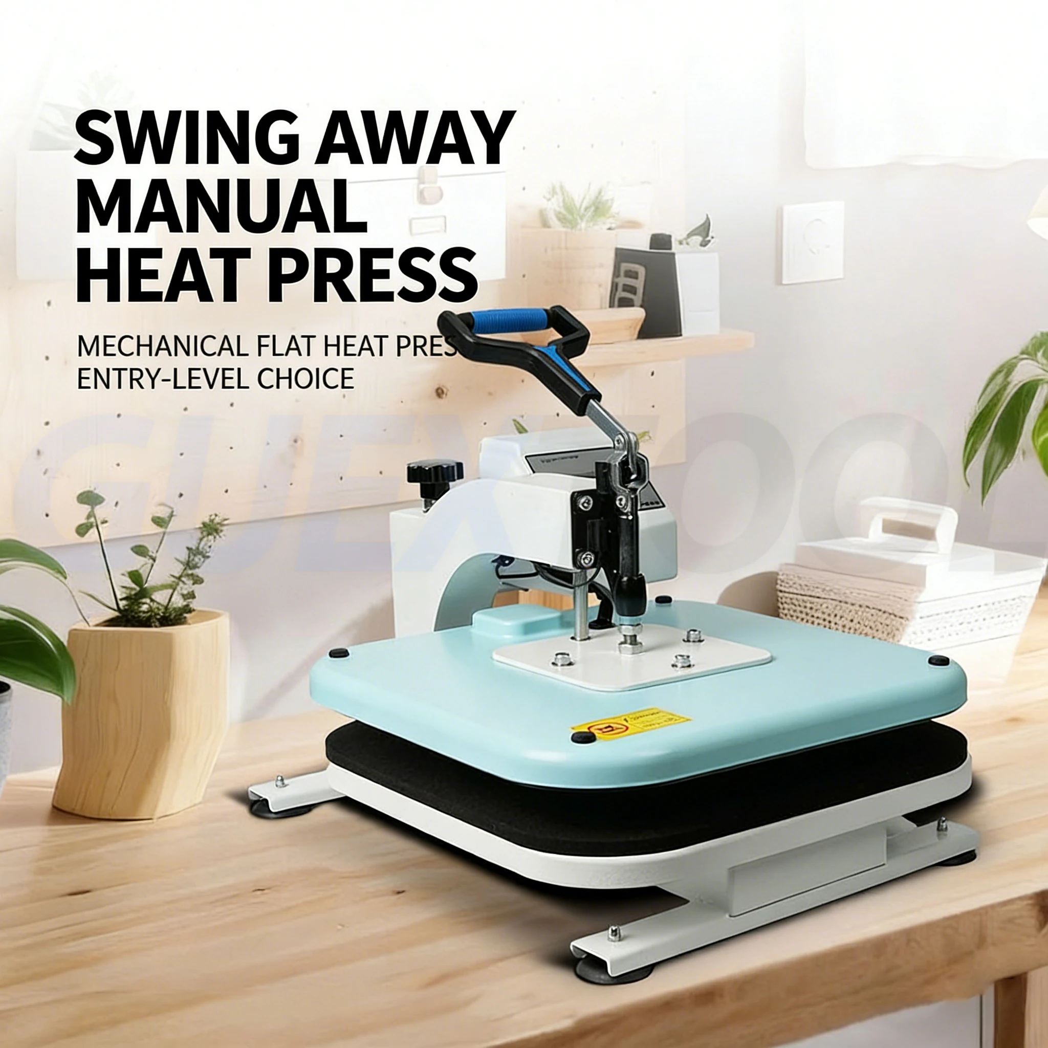Manual 360 ° Rotatable Clothing Hot Stamping Machine Small Sublimation Embossing Machine For Hoodie, Canvas Bag, T-shirt, socks