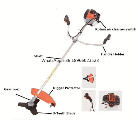 Hot selling garden lawn trimmer portable backpack power rope trimmer