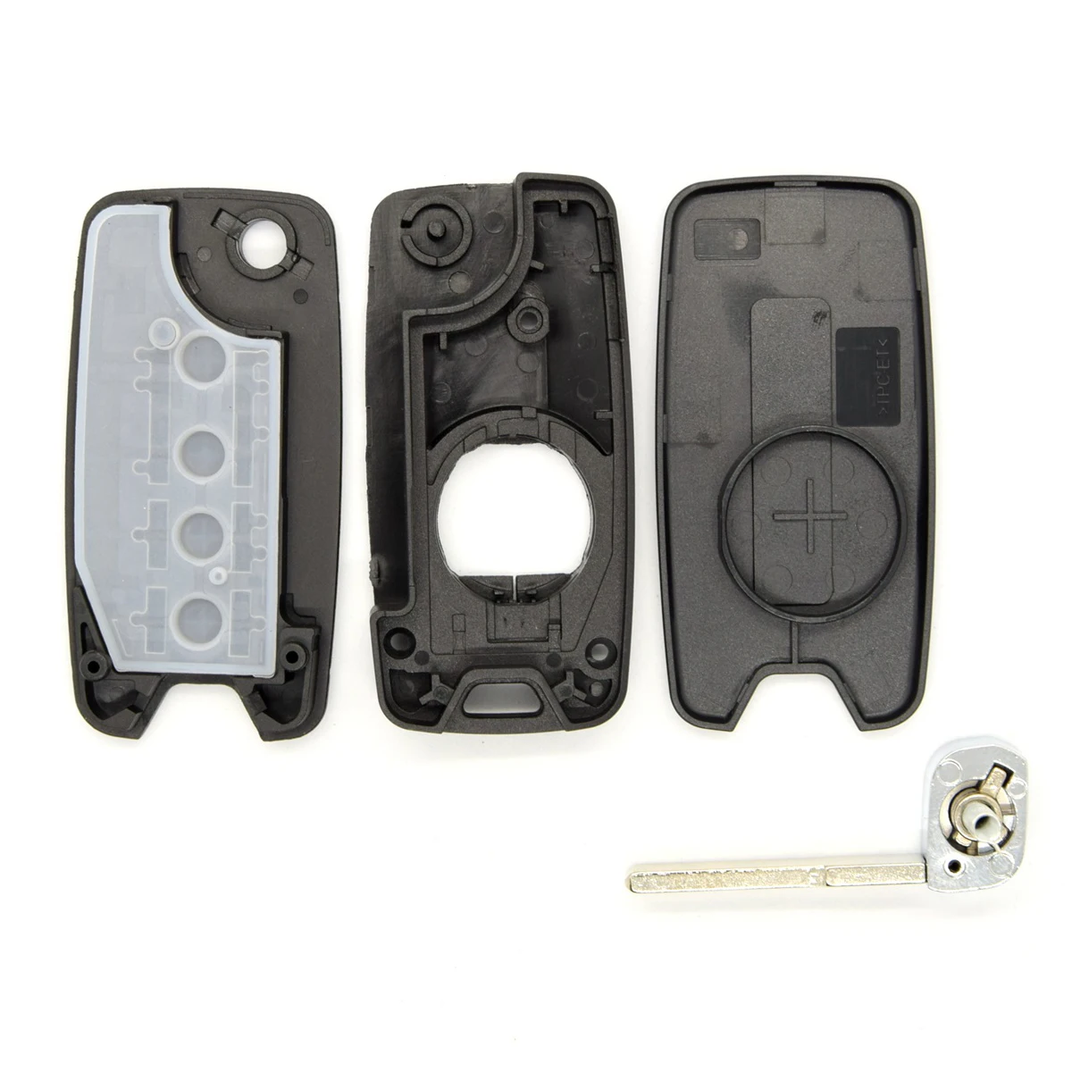 Carcasa de llave remota plegable para Jeep Renegade, carcasa de repuesto, 3 botones, el mejor, 2015-2018