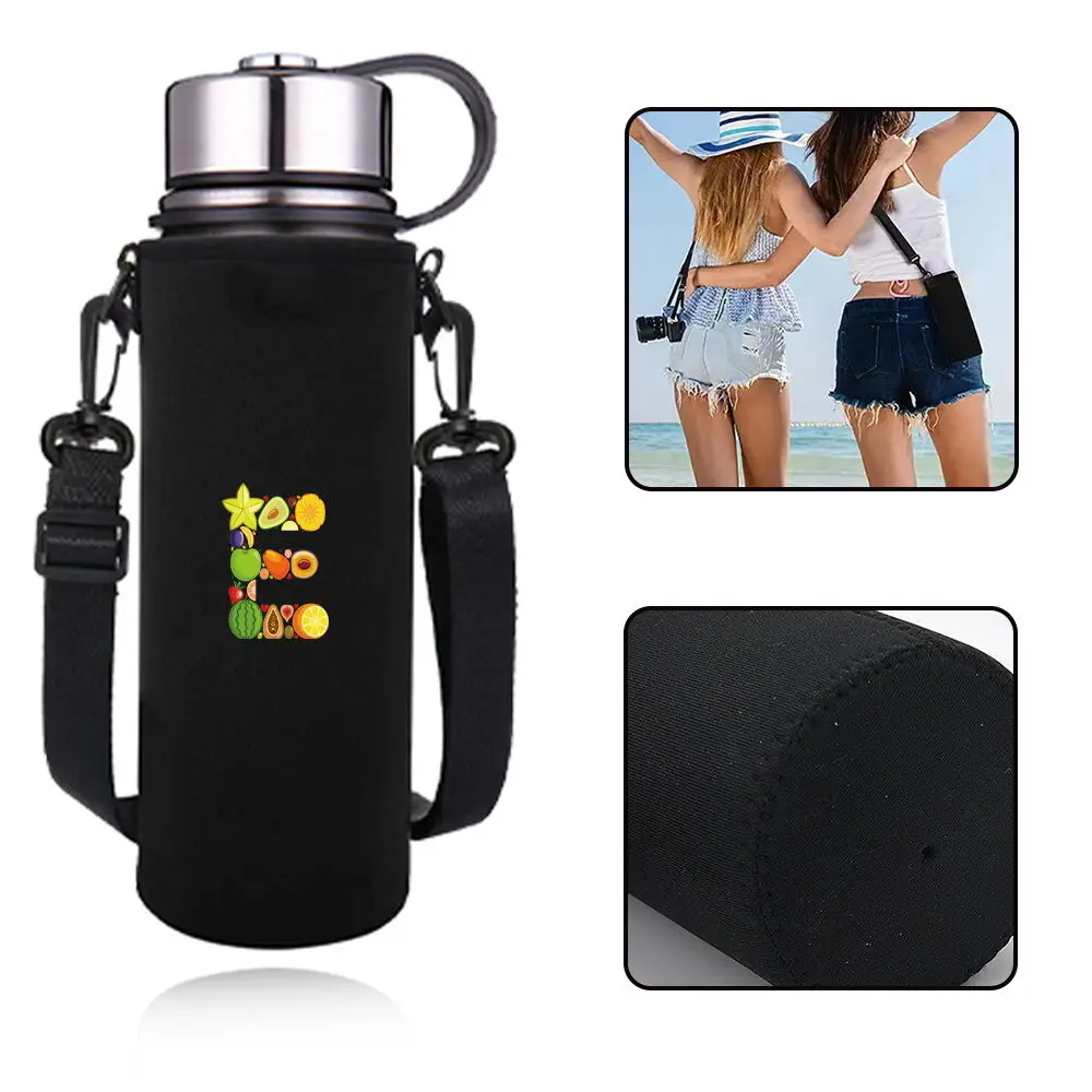 Portable Insulated Water Bottle Sleeve Cup Cover Anti‑Slip Sweat‑Proof Protector Lightweight Pouch for Gym Workout Commute