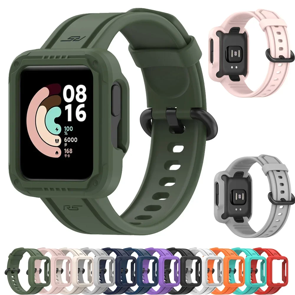 

Для Xiaomi Redmi Watch / Watch 2 Lite / watch2 / Horloge 2 Силиконовый ремешок для часов + защитный чехол для часов Poco