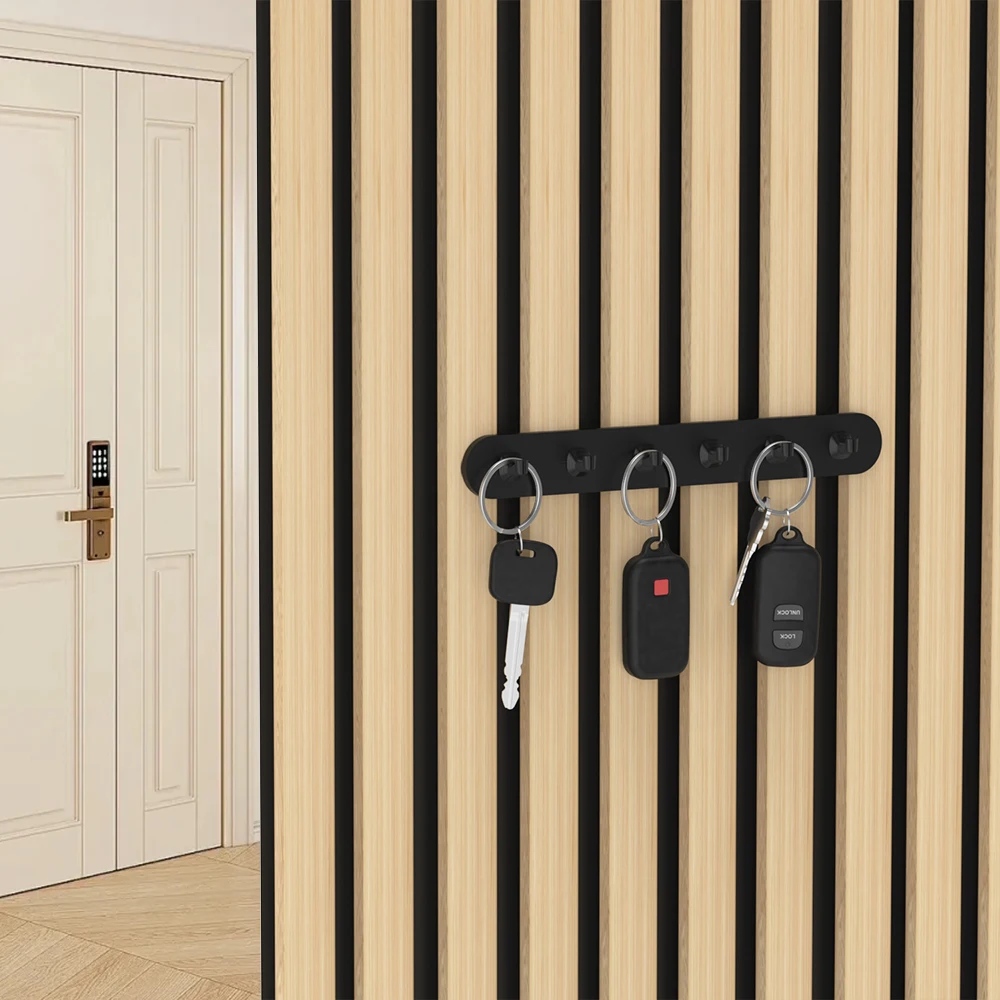1 simple acoustic panel key hooks, available in black and white, compatible with various acoustic panels