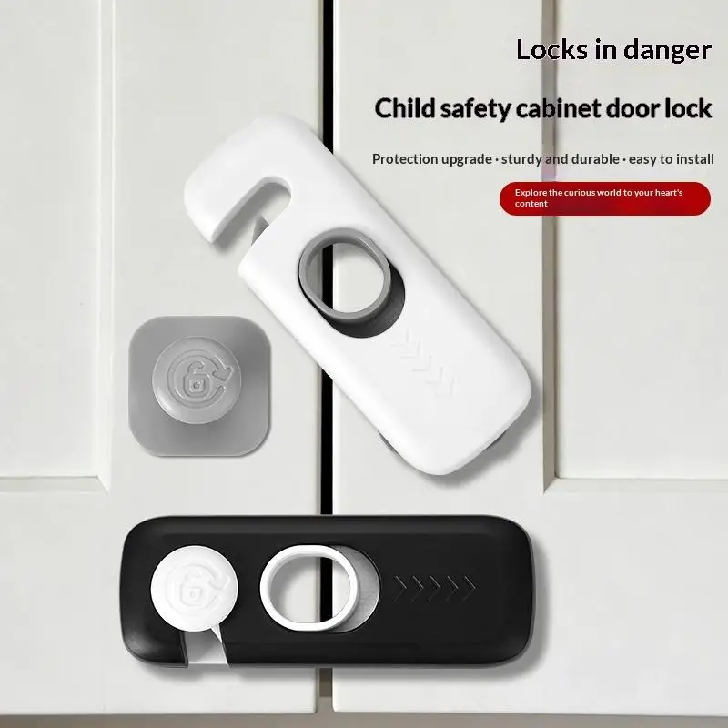 Child Safety Cabinet Lock Security Protection Home Refrigerator Safety Buckle Baby Anti-Pinch Hand Drawer Door Locks