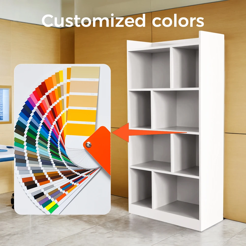 Estantería infantil de acero claro, estantería infantil de metal, apartamento en el aula, sala de estar escolar