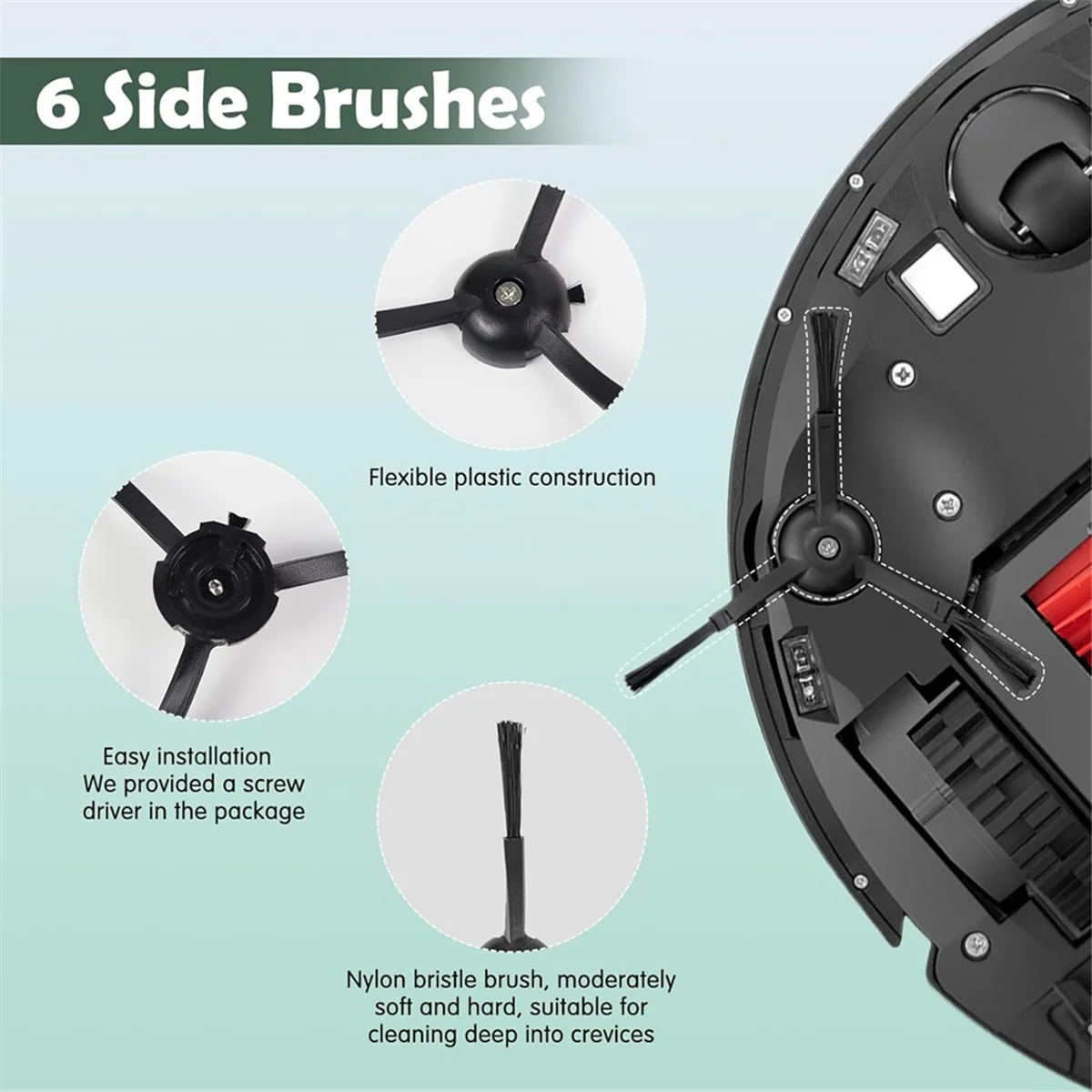 ABKR For Roborock Q5 Pro / Q5 Pro+ / Q8 Max / Q8 Max+ Robot Vacuum Main Side Brush Hepa Filter Mop Cloth Dust Bags Parts