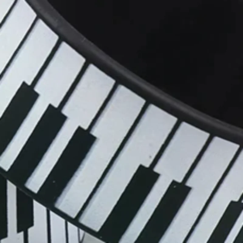 

1pcs Fashion Piano Keyboard Silicone Bracelets Perfect For Music Lovers And Festivals, Suitable For All Seasons