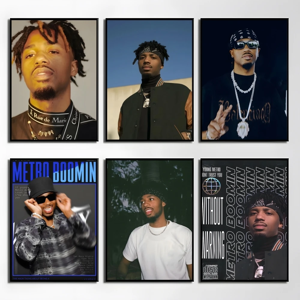 

American Singer M-Metro Boomin Poster Elegant And Affordable Wall Art Stickers For Dormitory Living Room And Bedroom Spaces