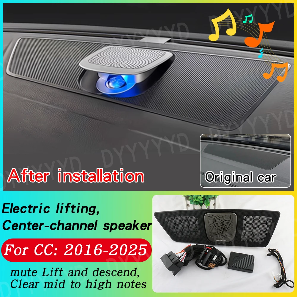 

Car Lifting Speakers Refit for VW Volkswagen Magotan CC Tiguan Tayron Audio Upgrade Ambient LED Lighting Tweeter Set Accessories