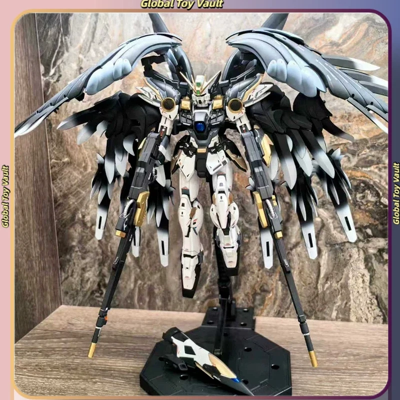 Bandai Mg Wing Gundam Zero Ka Custom Black Swan Finished action FigureTrendy Toy Collectible Model anime Display enthusiast Gift