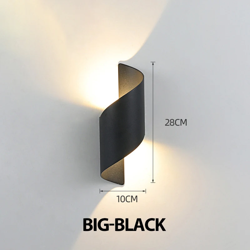Spiraalvormig ontwerp LED-wandlamp 10W binnenwandlampen Waterdicht buiten Modern Scandinavisch schanslamp Binnenwandlamp Home Decor