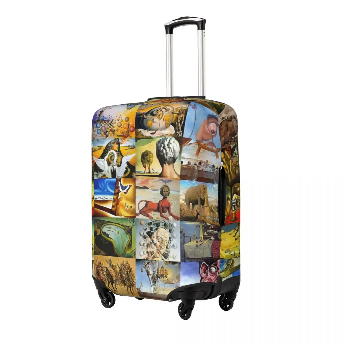 Salvador Dali Poster Print Luggage Protective Dust Covers Elastic Waterproof 18-32inch Suitcase Cover Travel Accessories