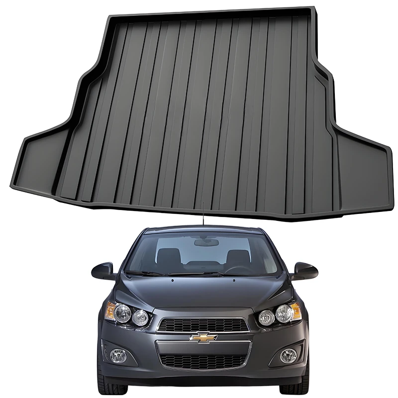 Upgrade TPE Car Rear Trunk Mats Storage Pads Cargo Tray Dustproof Waterproof Protecion Cushion For Chevrolet SAIL Aveo 2011-2018