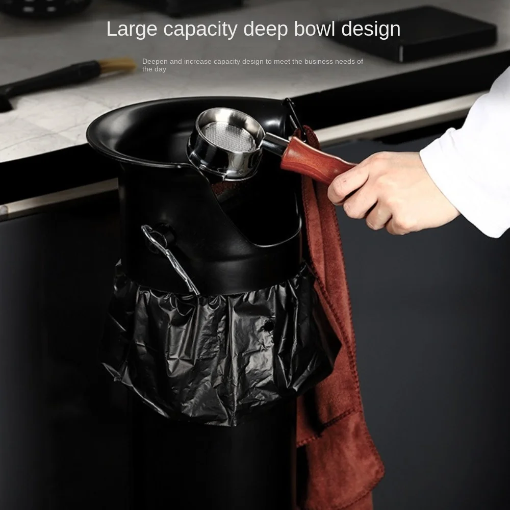 Picture 3: Large Capacity Coffee Knock Box Detachable Vertical Coffee Grounds Bucket Removable Lid Easy To Clean