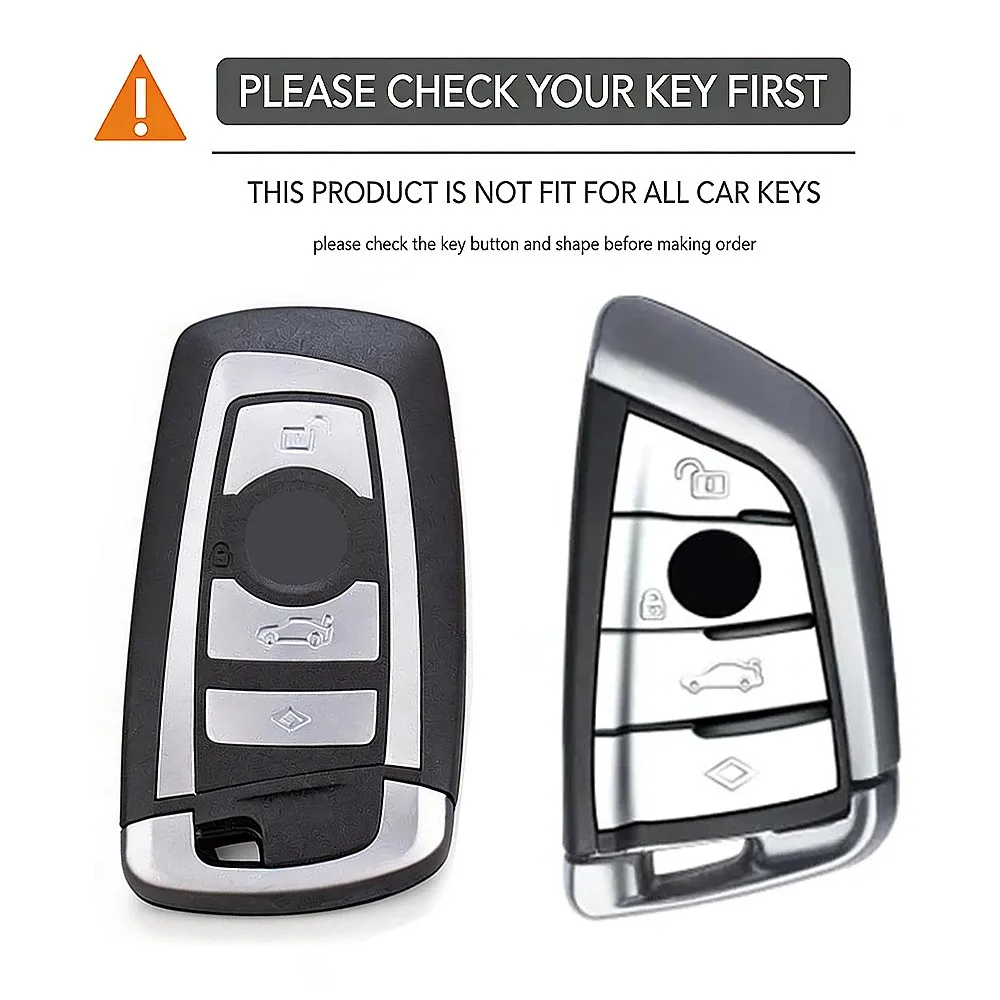 Silicone Car Remote Key Case Cover Shell Fob Holder for BMW X1 X3 X5 X6 Series 1 3 5 7 G20 G05 F15 IX3