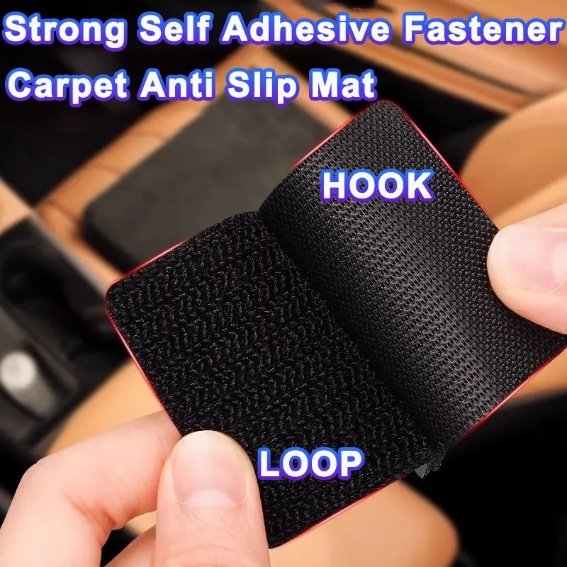 5-30 คู่ Universal Anti-SLIP แผ่นยึด Self กาวตะขอและ LOOP Grips ไนลอนยึดสติกเกอร์สําหรับรถ Pad Retainer