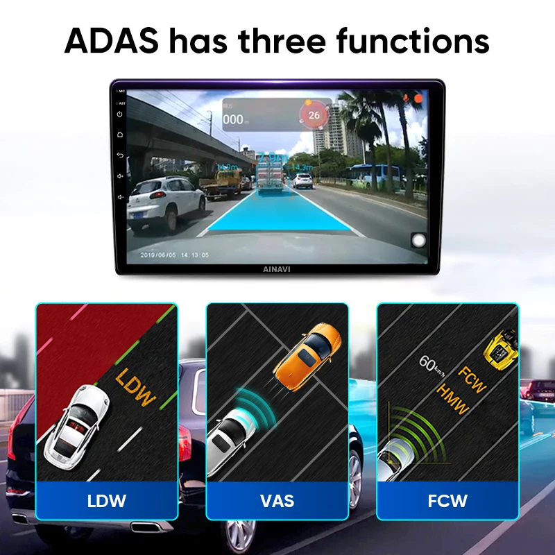 Ainavi HD DVR 1080P 720P Driving Recorder Dash Camera ADAS For Android Multimedia Player