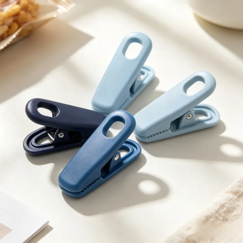 4 Pack Bag Clips, Reusable Food Bag Sealing Clips for Snacks, Cereals and Kitchen Storage