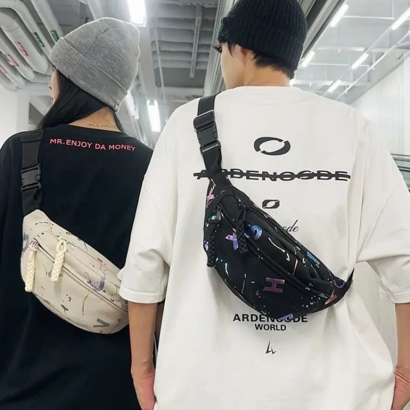 Ins Style Student Sports Chest Bag - close-up view