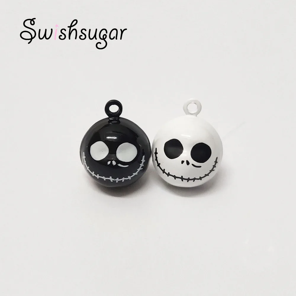 การ์ตูน Skull Bell Charms สร้อยคอจี้ฮาโลวีน Party เทศกาลแขวนเครื่องประดับตกแต่ง