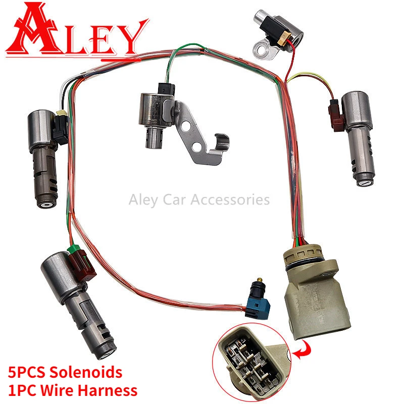 

Original U140E U240E U241E Transmission Solenoids Valve Kit & Wiring Harness For Toyota RAV4 Camry Highlander Lexus ES300 RX300