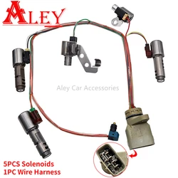 Original U140E U240E U241E Transmission Solenoids Valve Kit & Wiring Harness For Toyota RAV4 Camry Highlander Lexus ES300 RX300