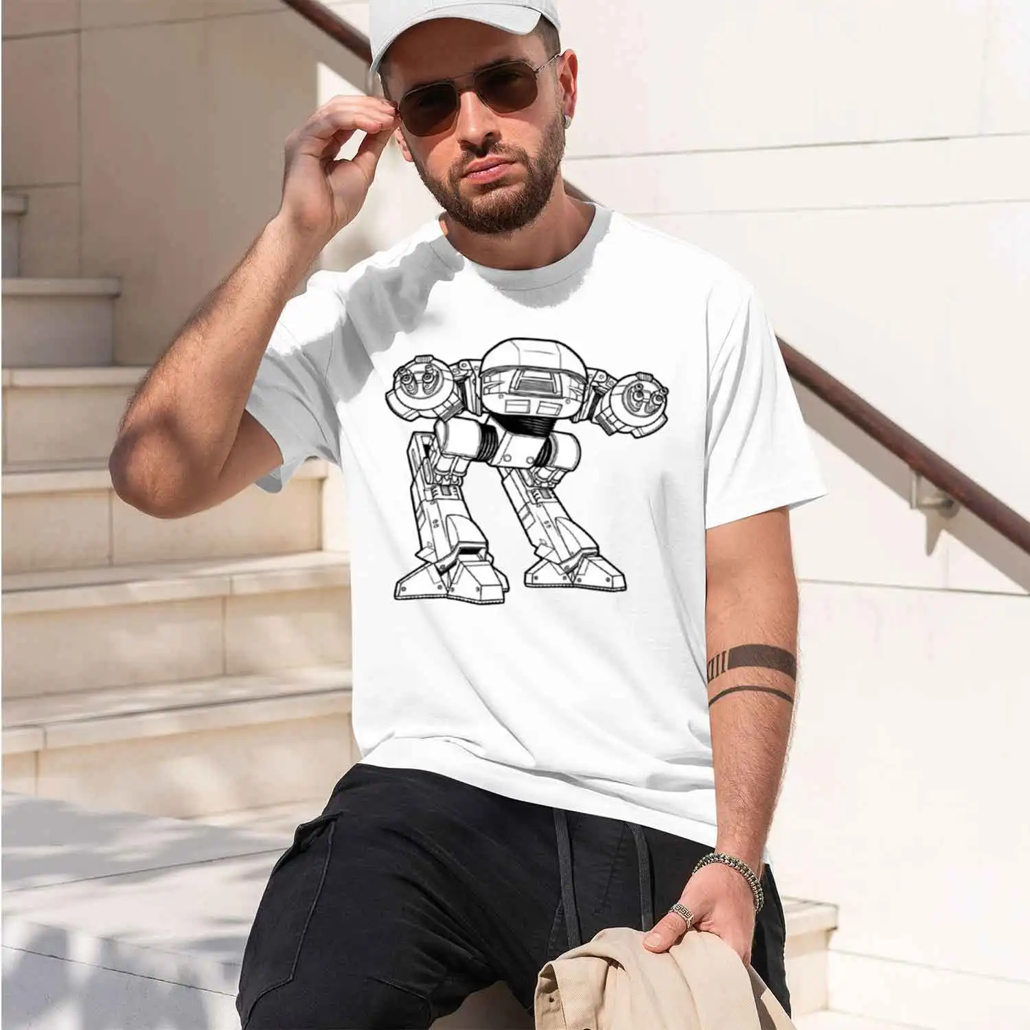 ED-209 Serve and Repair Manual T-Shirt d t shirt mens graph t-shirts anime 2026 New Model Short-sleeve crewneck T-Shirt Classic