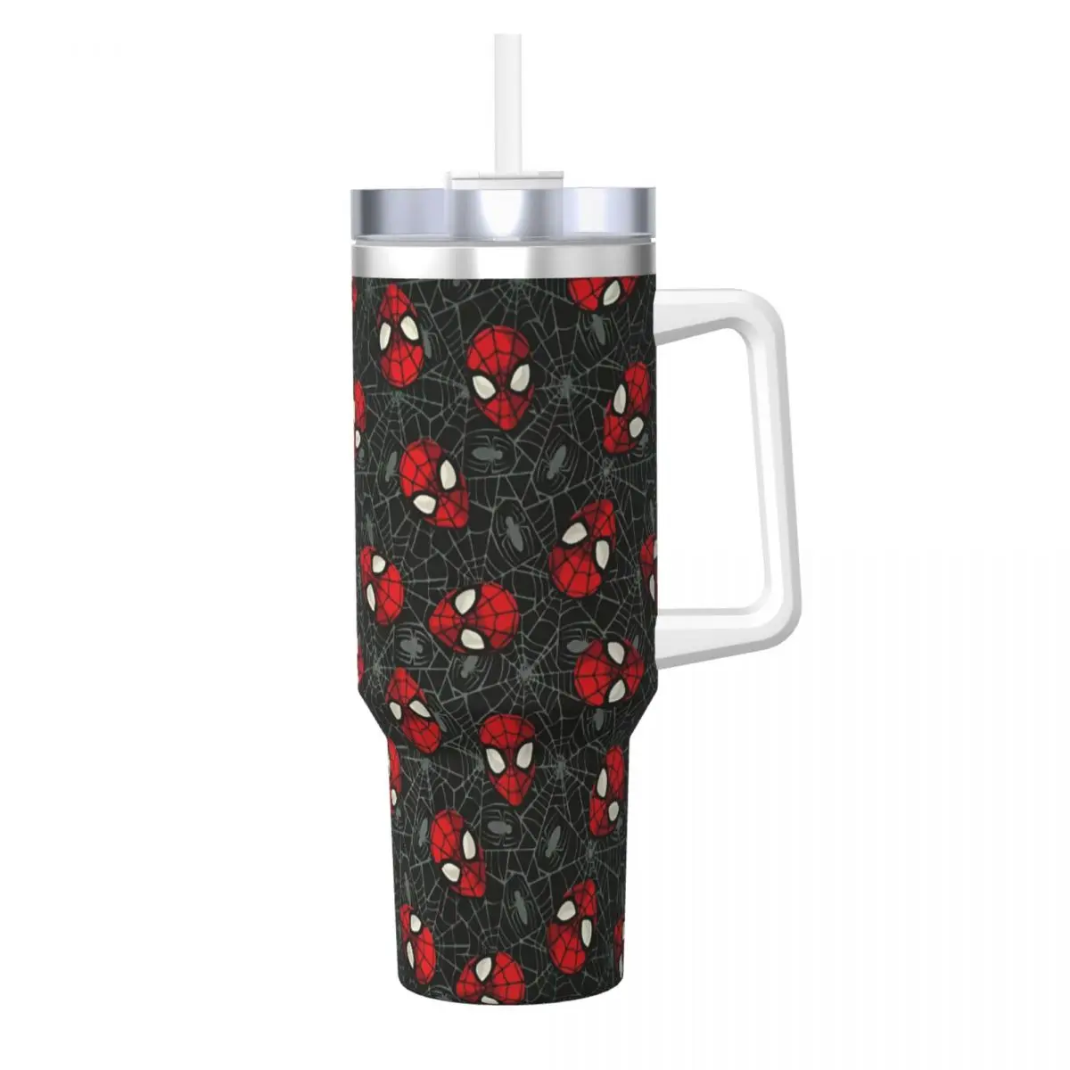 Spider-Man American Cartoon Comic Stainless Steel Tumbler Spider Man Car Mugs Large Thermal Mug Heat Preservation Water Bottle