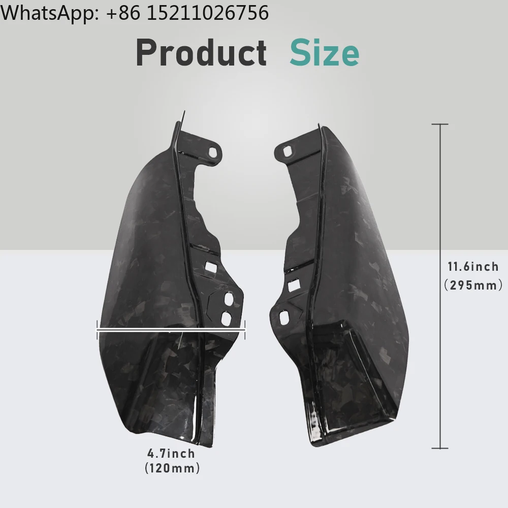 New Forged Carbon Fiber Head Shield and Air Deflector with 12-Month Warranty for 09-23 Street Glide FLHT FLHR FLTRU FLTRX